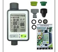 BlesConi Temporizador programable de aspersor de césped, controlador de riego automático inteligente con pantalla HD para grifo de jardín