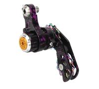 BlesConi Tensor de cadena de una sola velocidad para bicicleta, tensor de rueda trasera ajustable para marcos DH/AM con colgador de desviador, rueda guía 11T