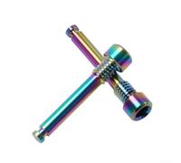 BlesConi Tornillos de freno de disco para bicicleta, insertos roscados para SRAM, tornillo de aleación de 3 mm hexagonal, par de torsión 2-4N.M (2 unidades) (colorido)