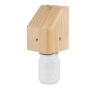 BlesConi Trampa de madera para abejas de carpintero para uso al aire libre, eficaz atrapador de avispas, dispositivo de control de plagas de jardín resistente a la intemperie, configuración simple, 1