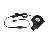 BlesConi Ventilador eléctrico de barbacoa de 12 V, soplador de aire portátil para parrilla de carbón al aire libre, cocina, camping, negro