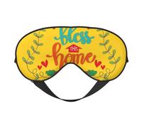Bless This Home - Máscara de dormir para dormir, doble cara, máscaras para dormir para mujeres y hombres, cubiertas opacas para dormir, viajes