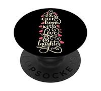 Bless This Home with Love - Camiseta de América para Hombre y Mujer PopSockets PopGrip Adhesivo