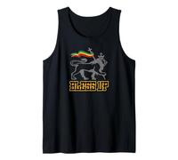 Bless UP Reggae Rasta Ropa Hombres y Mujeres Selassie Camiseta sin Mangas