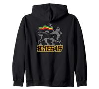 Bless UP Reggae Rasta Ropa Hombres y Mujeres Selassie Sudadera con Capucha