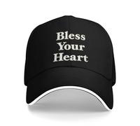 Bless Your Heart Gorra de béisbol Pareja Mujeres Estampado Gorra de Camionero Verano Casual Deportes al Aire Libre Visera Solar Gorras de béisbol
