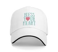 Bless Your Heart Letter Sun Gorra de béisbol Sombreros de Hip Hop Casuales de Verano para Hombres Gorras de béisbol para Deportes al Aire Libre para Adultos