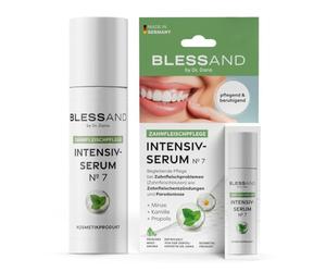 BLESSAND Dr.Dana Suero Intensivo No. 7 de gel para encías | Cuidado acompañante para problemas de encías como sangrado de encías, inflamación o periodontosis | menta, propóleos y manzanilla