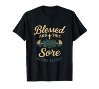 Blessed and This Sore - Guión Vintage para Levantamiento de Pesas Camiseta