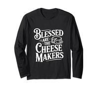 Blessed Are The Cheesemakers Humorístico Foodie Manga Larga