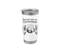 Blessed are the Cheesemakers Regalo para hacer queso Vaso térmico de acero inoxidable de doble pared