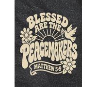 Blessed Are the Peacemakers Matthew 5:9: Retro Daisy Christian Lined Journal for Women & Men | Faith-Based Notebook to Write In, 120 Wide Ruled Pages, ... Prayer & Devotional Journal for Believers