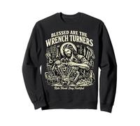 Blessed Are The Wrench Turners Biker mecánico Sudadera