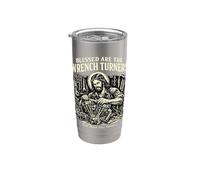 Blessed Are The Wrench Turners biker mecánico Vaso térmico de acero inoxidable de doble pared