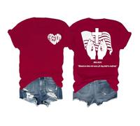 Blessed are Those Who Mourn for They Shall Be Comforted Camiseta Freedom, Burdeos, M