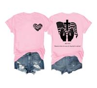 Blessed are Those Who Mourn for They Shall Be Comforted Camiseta Freedom, rosa, L