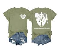 Blessed are Those Who Mourn for They Shall Be Comforted Camiseta Freedom, verde oliva, XL