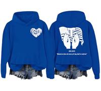 Blessed Are Those Who Mourn For They Shall Be Comforted - Sudadera con capucha Freedom, azul real, XL