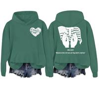 Blessed Are Those Who Mourn For They Shall Be Comforted - Sudadera con capucha Freedom, verde, S