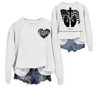 Blessed Are Those Who Mourn For They Shall Be Comforted - Sudadera Freedom, blanco, XL