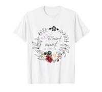 Blessed Aunt Floral EST 2025 Funny Floral Día de la Madre Camiseta