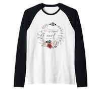 Blessed Aunt Floral EST 2025 Funny Floral Día de la Madre Camiseta Manga Raglan