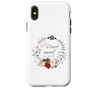 Blessed Aunt Floral EST 2025 Funny Floral Día de la Madre Carcasa para iPhone X/XS