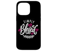 Blessed Beyond Measure Simply Blessing ART EN LA PARTE POSTERIOR Carcasa para iPhone 14 Pro Max