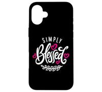 Blessed Beyond Measure Simply Blessing ART EN LA PARTE POSTERIOR Carcasa para iPhone 16 Plus