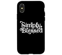 Blessed Beyond Measure Simply Blessing ART EN LA PARTE POSTERIOR Carcasa para iPhone X/XS