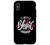 Blessed Beyond Measure Simply Blessing ART EN LA PARTE POSTERIOR Carcasa para iPhone X/XS