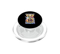 Blessed by God For 18 Years 18th Birthday Tema religioso PopSockets PopGrip para MagSafe