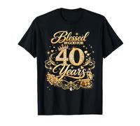 Blessed by God for 40 Years Old Women 40th Birthday Queen Camiseta