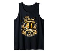Blessed by God for 41 Years Old Women 41st Birthday Queen Camiseta sin Mangas