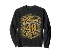 Blessed by God for 49 Years Old Women 49th Birthday Queen Sudadera