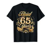 Blessed by God for 65 Years Old Women 65th Birthday Queen Camiseta