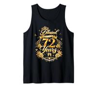 Blessed by God for 72 Years Old Women 72nd Birthday Queen Camiseta sin Mangas