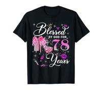 Blessed by God for 78 Years Old Women 78th Birthday Queen Camiseta