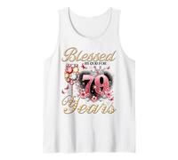 Blessed by God for 79 Years Old Women 79th Birthday Queen Camiseta sin Mangas