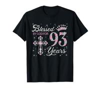 Blessed by God For 93 Years Old 93 Birthday Gift For Women Camiseta