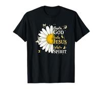 Blessed by God Loved by Jesus Led by Spirit Faith Camiseta