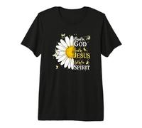 Blessed by God Loved by Jesus Led by Spirit Faith Camiseta Premium