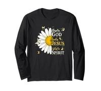 Blessed by God Loved by Jesus Led by Spirit Faith Manga Larga