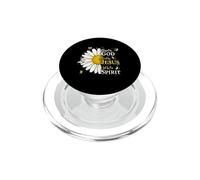 Blessed by God Loved by Jesus Led by Spirit Faith PopSockets PopGrip para MagSafe