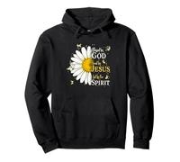 Blessed by God Loved by Jesus Led by Spirit Faith Sudadera con Capucha