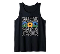 Blessed by God Saved by Jesus Camiseta sin Mangas