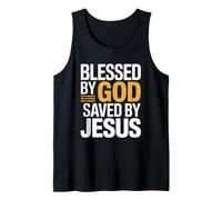 Blessed by God Saved by Jesus Camiseta sin Mangas