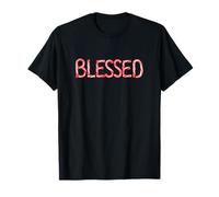 Blessed - Christian Faith Candy Cane Red & White Christmas Camiseta