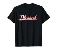 Blessed Christian Faith Religious Quote Vintage Varsity Camiseta