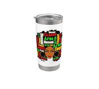 Blessed Classy Melanin Black Girl Magic Queen Mujeres Niñas Vaso térmico de acero inoxidable de doble pared